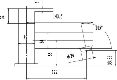 Bath Filler Tap (Chrome). additional image