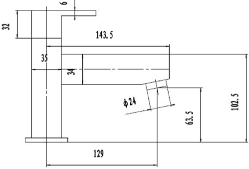 Bath Shower Mixer Tap With Shower Kit (Chrome). additional image