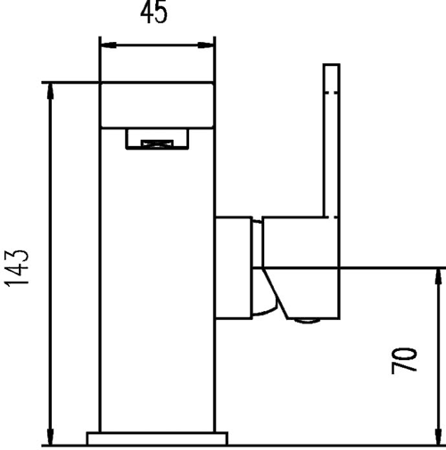 Basin Mixer Tap (Chrome). additional image