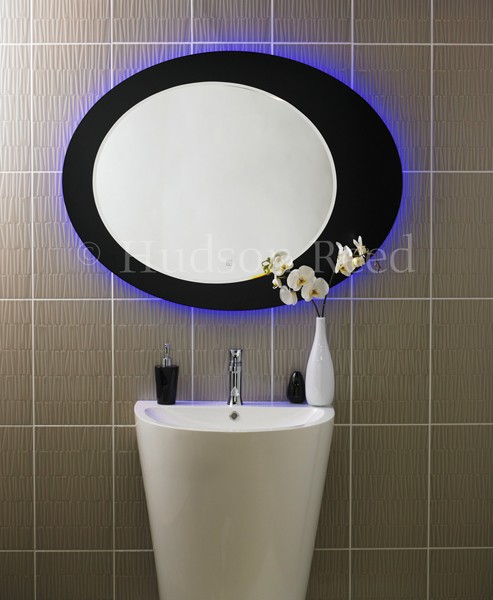 Nimbus Bathroom Mirror, Blue LED Lights. 1050x800. additional image