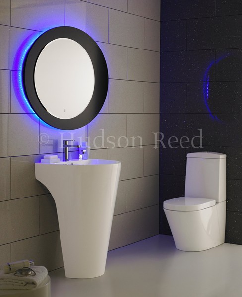 Nimbus Bathroom Mirror, Blue LED Lights. 1050x800. additional image