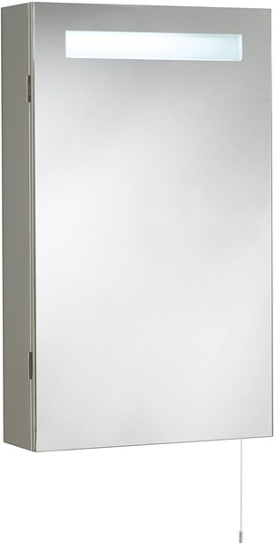 Consul Mirror Bathroom Cabinet & Light.  390x650mm. additional image
