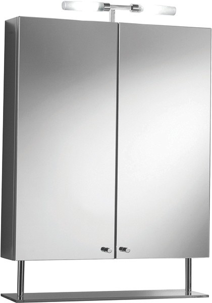 Risa Bathroom Cabinet With Lights & Shelf.  600x739mm additional image