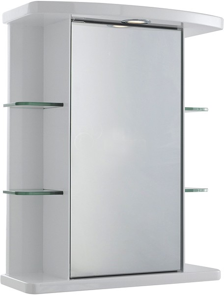 Congress Mirror Cabinet, Light & Shaver. 530x670x255mm. additional image