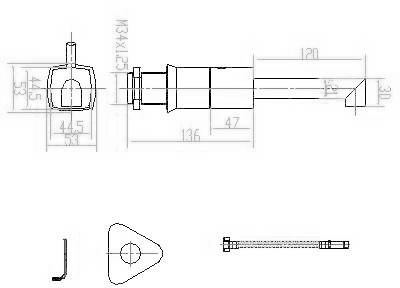 Sequential manual wall mounted basin/sink mixer. additional image