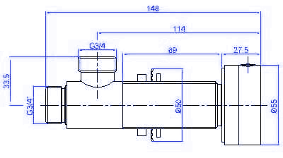 3/4" Freeflow Bath Filler with pop up waste and overflow. additional image