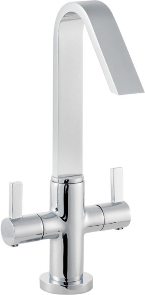 Cruciform Mono Basin Mixer Tap With Pop Up Waste. additional image