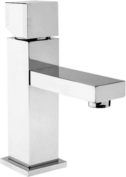 Basin Mixer Tap With Push Button Waste (Chrome). additional image