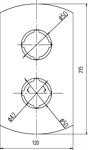 Thermostatic Shower Valve (Polymer), Round Shower Head & Arm. additional image