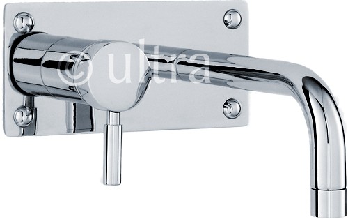 Wall Mounted Basin Tap (Chrome). additional image