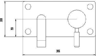 Wall Mounted Basin Tap (Chrome). additional image