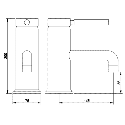 Single lever mono bath filler (gold) additional image