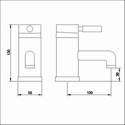 Single lever mono basin tap + Free pop up waste (Gold) additional image