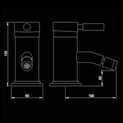 Mono bidet mixer + free pop up waste. additional image