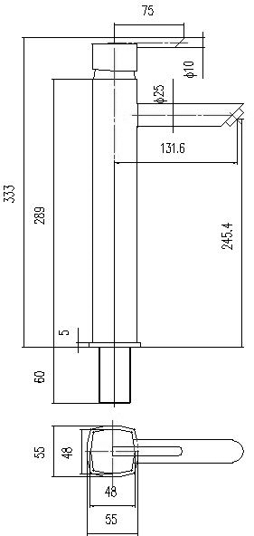 Single Lever High Rise Mixer Tap. additional image