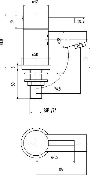 Basin Taps (Pair, Chrome). additional image