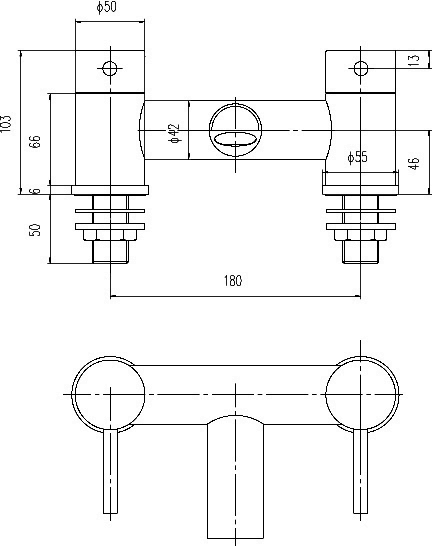 Bath Filler Tap (Chrome). additional image