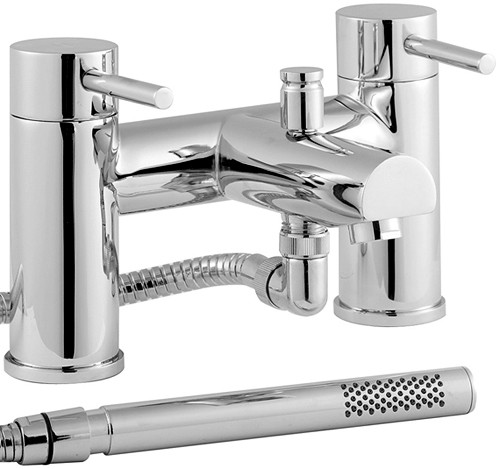 Bath Shower Mixer Tap With Shower Kit & Wall Bracket. additional image