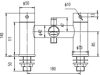 Bath Shower Mixer Tap With Shower Kit & Wall Bracket. additional image