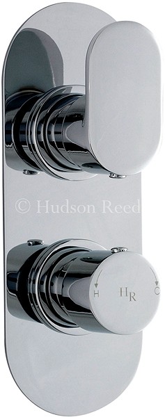 Twin Concealed Thermostatic Shower Valve (Chrome). additional image