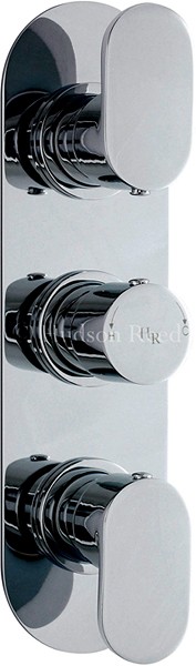 Triple Concealed Thermostatic Shower Valve (Chrome). additional image