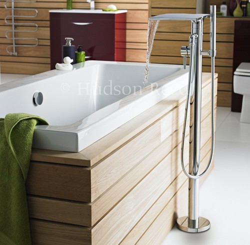 Waterfall freestanding Bath Shower Mixer Tap. additional image