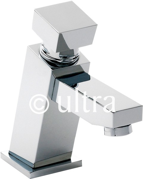 Non Concussive Basin Mixer Tap (Chrome). additional image