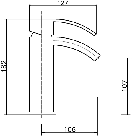 Waterfall Basin Tap (Chrome). additional image