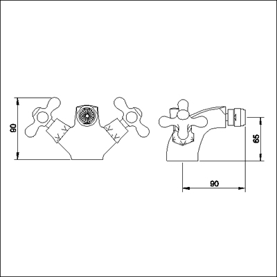 Mono Bidet Mixer + Pop Up Waste (Chrome) additional image