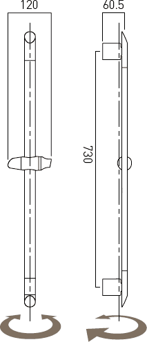 Slide Rail Kit With Air Injection Handset (Water Saving). additional image