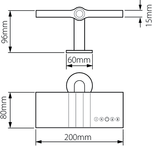 Digital Basin Tap With Concealed Control Unit (Deck Mounted). additional image