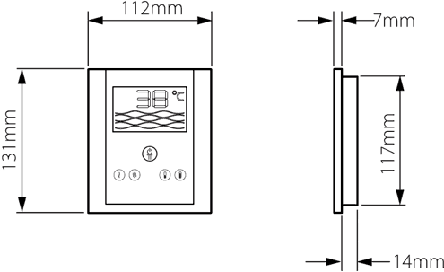 Remote Shower Mixer Unit With Digital Control Panel. additional image