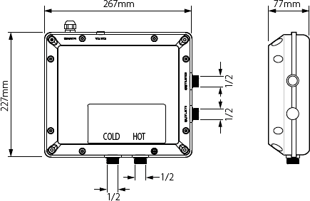 Remote Shower Mixer With Diverter & Digital Control Panel. additional image