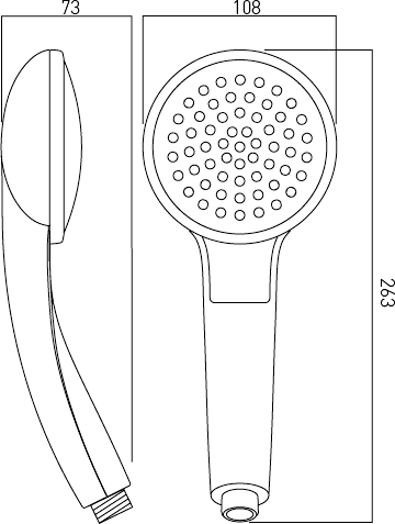 Shower Handset With Illuminated LCD Display. additional image