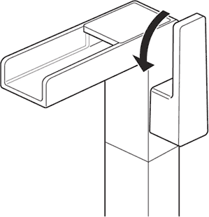 High Rise Waterfall Basin Tap (Chrome). additional image