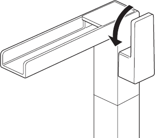 Waterfall Basin Tap With Stand Pipe (Chrome). additional image