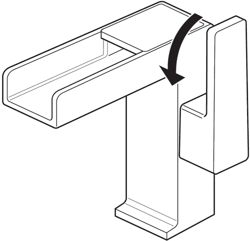 Waterfall Basin Tap (Chrome). additional image