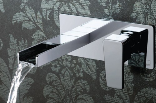 Wall Mounted Waterfall Basin Tap (Progressive, Chrome). additional image