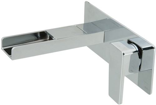 Wall Mounted Waterfall Basin Tap (Chrome). additional image