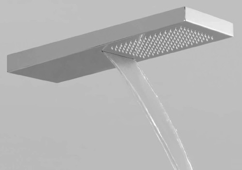 Shower Head With Rain Shower & Waterfall Outlets (Chrome). additional image