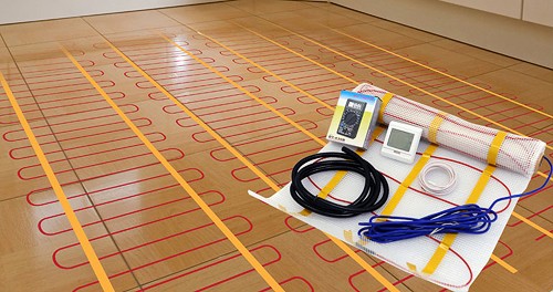 Electric Underfloor Heating Kit.  Area 1 Sq Meter. additional image