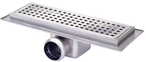 Rectangular Wetroom Shower Channel, Side Outlet. 300x100mm. additional image