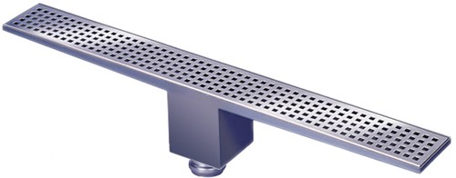 Rectangular Wetroom Shower Drain, Bottom Outlet. 1200mm. additional image