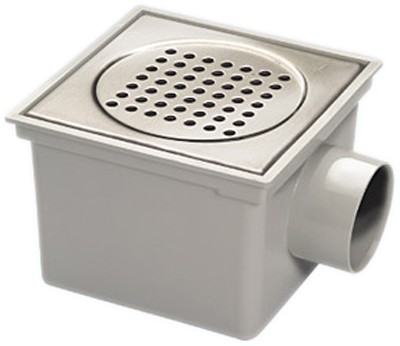 Outdoor Gully With Stainless Steel Grate & 3 Inch Side Outlet. 200mm. additional image