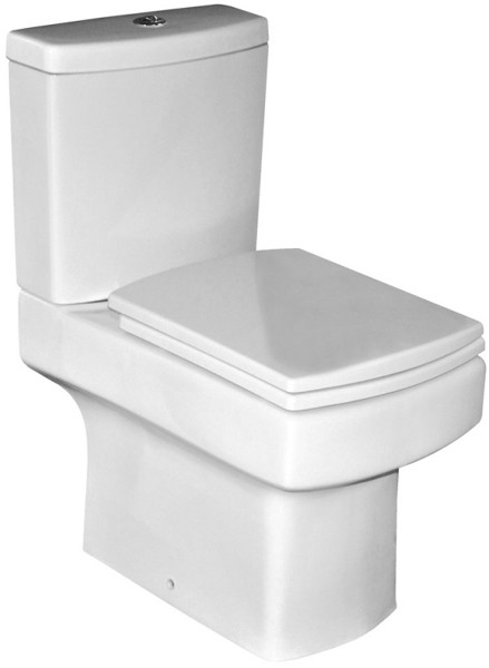 Modern Toilet With Push Flush Cistern & Seat. additional image