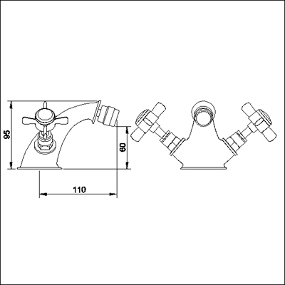 Mono Bidet Mixer + free Pop-up Waste (Chrome) additional image