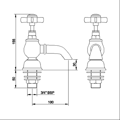 Bath Taps (Chrome) additional image