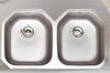 Click for Astracast Sink Echo D2 double bowl stainless steel kitchen sink.