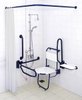 Click for Arley Doc M Shower Pack With Blue Grab Rails.