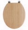 Click for Woodlands Toilet Seat with chrome hinges (Maple)